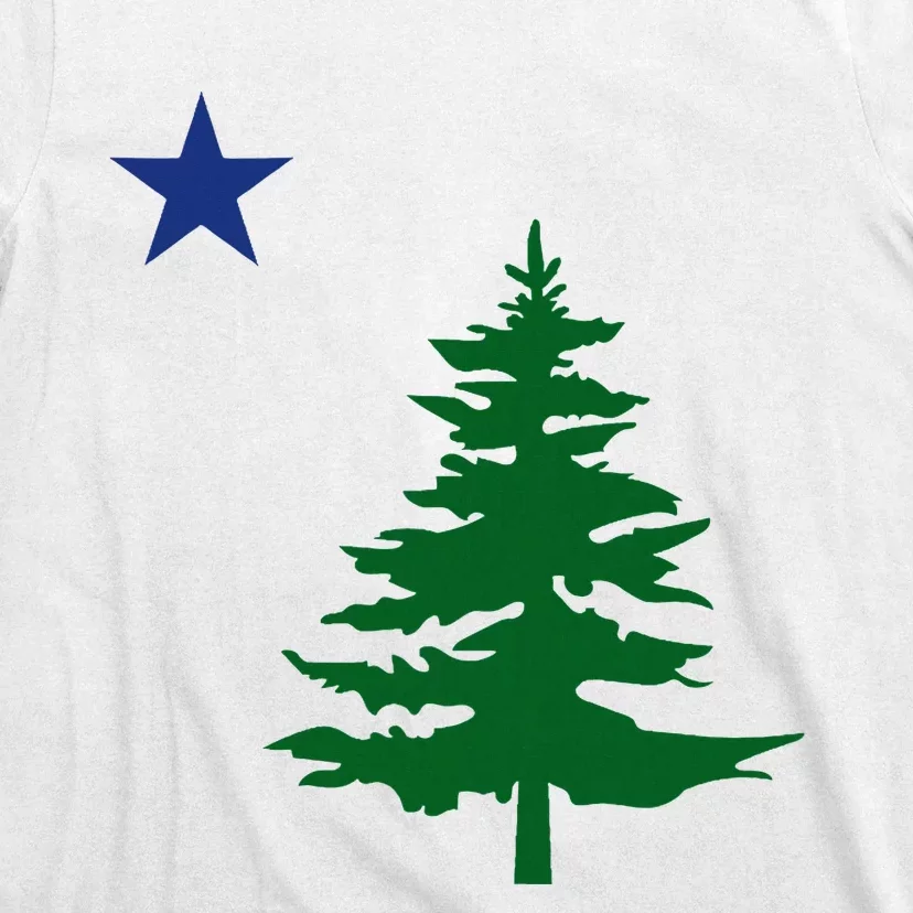 Old Maine State Flag 1901 Pine Tree Star T-Shirt