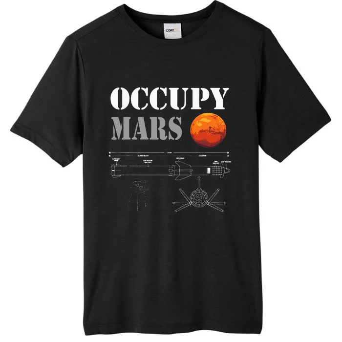 Occupy Mars Starship Rocket ChromaSoft Performance T-Shirt