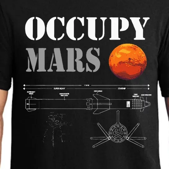 Occupy Mars Starship Rocket Pajama Set