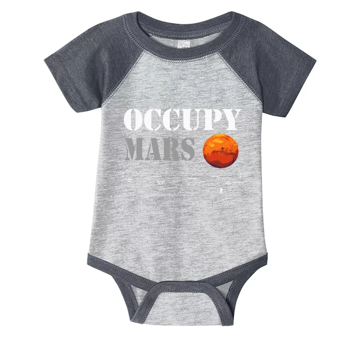 Occupy Mars Starship Rocket Infant Baby Jersey Bodysuit