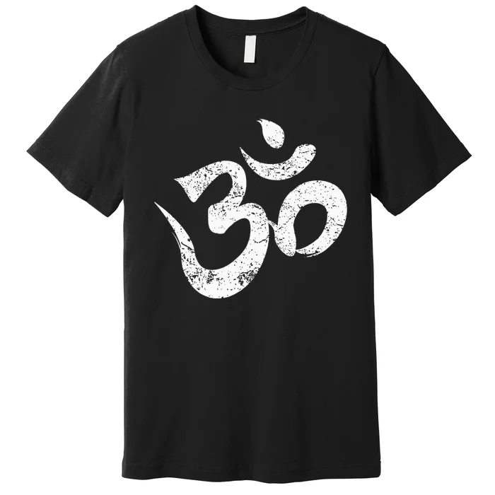 Ohm Meditation Symbol Aum Spiritual Indian Buddhism Omkar Premium T-Shirt