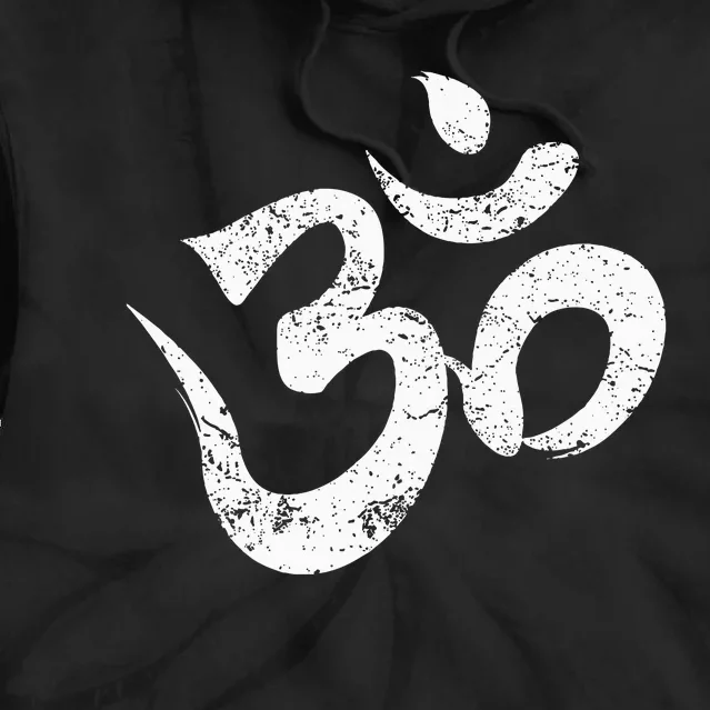 Ohm Meditation Symbol Aum Spiritual Indian Buddhism Omkar Tie Dye Hoodie