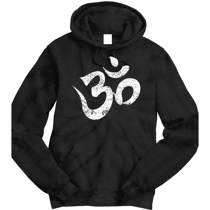 Ohm Meditation Symbol Aum Spiritual Indian Buddhism Omkar Tie Dye Hoodie