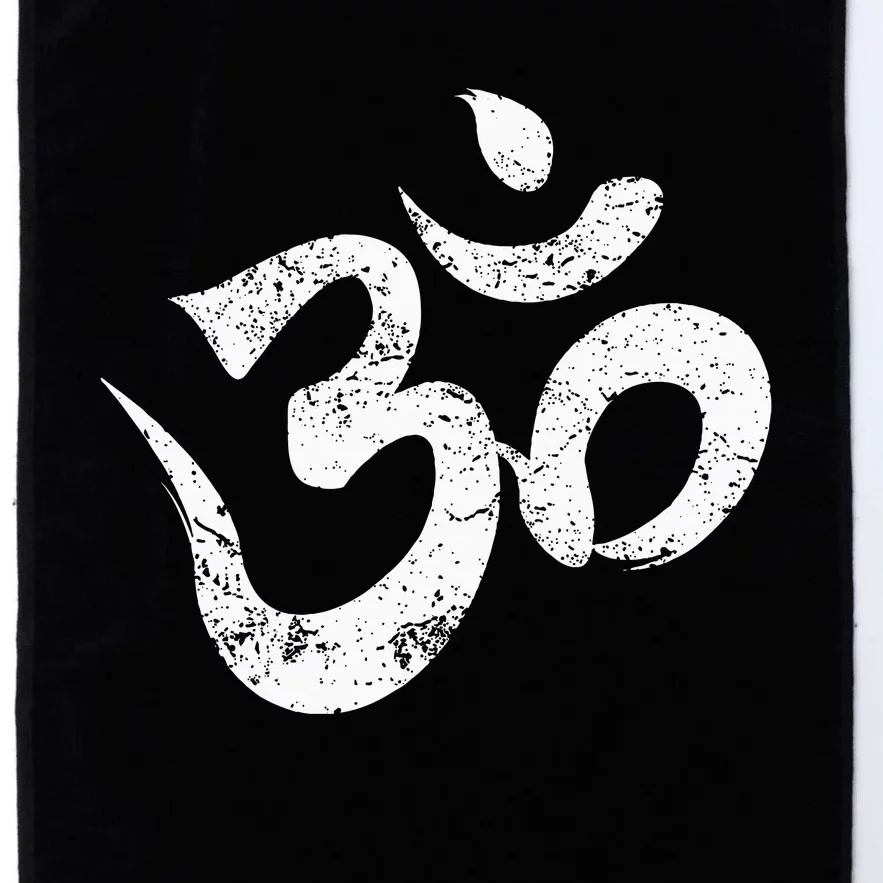 Ohm Meditation Symbol Aum Spiritual Indian Buddhism Omkar Platinum Collection Golf Towel