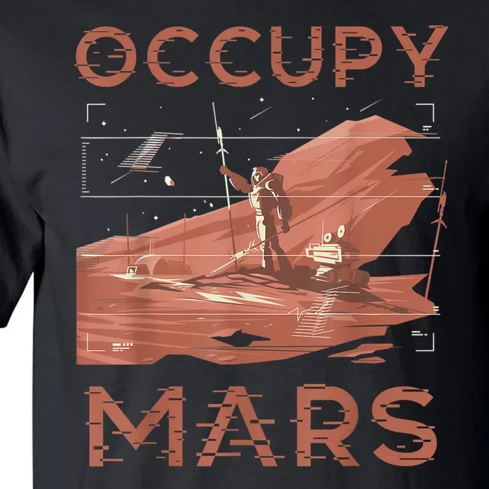 Occupy Mars Shirts Space Exploration Colonize Planet Mars Tall T-Shirt