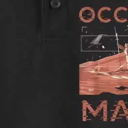 Occupy Mars Shirts Space Exploration Colonize Planet Mars Dry Zone Grid Performance Polo