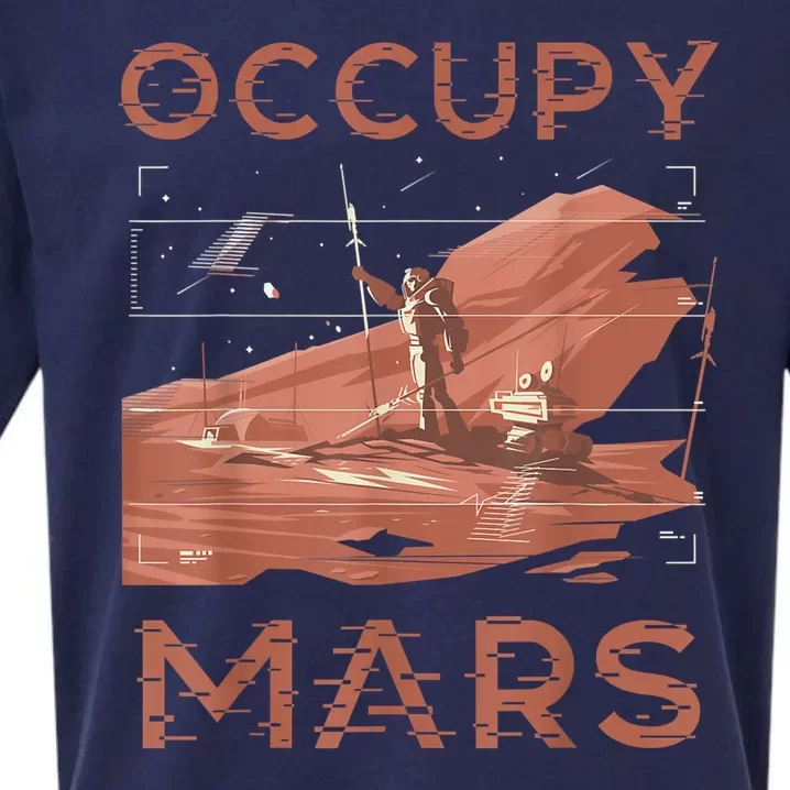 Occupy Mars Shirts Space Exploration Colonize Planet Mars Sueded Cloud Jersey T-Shirt