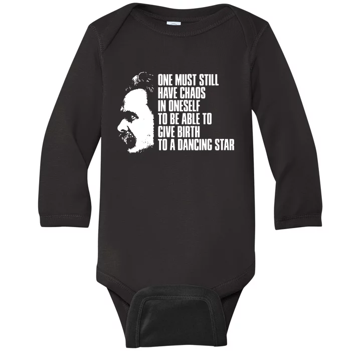 One Must Still Have Chaos In Oneself Baby Long Sleeve Bodysuit