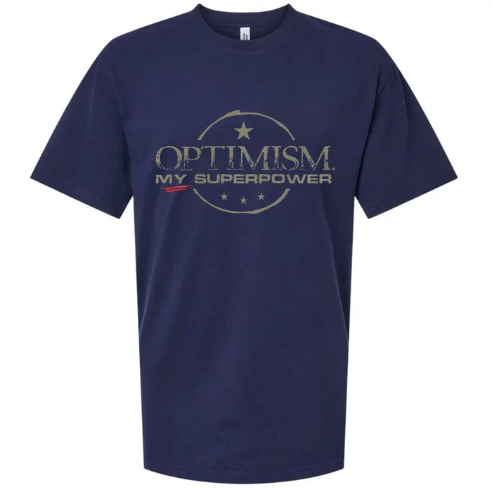 OPTIMISM My Superpower Sueded Cloud Jersey T-Shirt