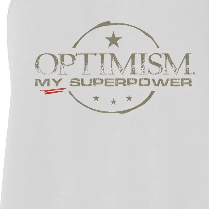 OPTIMISM My Superpower Women's Racerback Tank