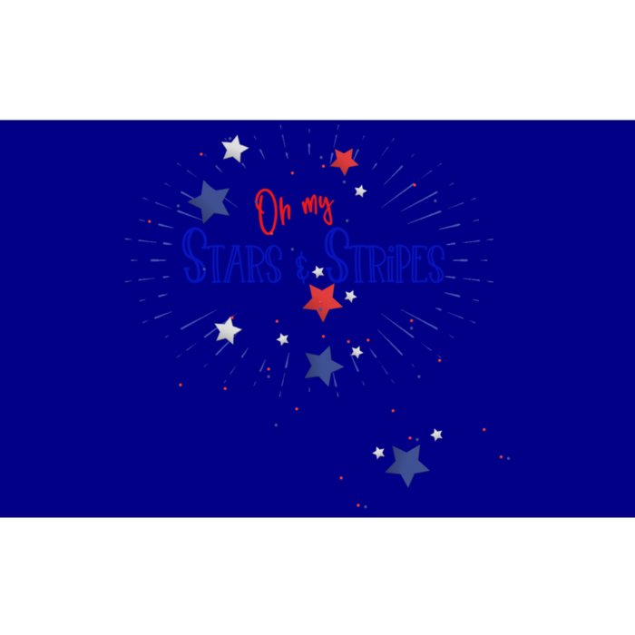 Oh My Stars And Stripes July 4th Funny Gift Bumper Sticker