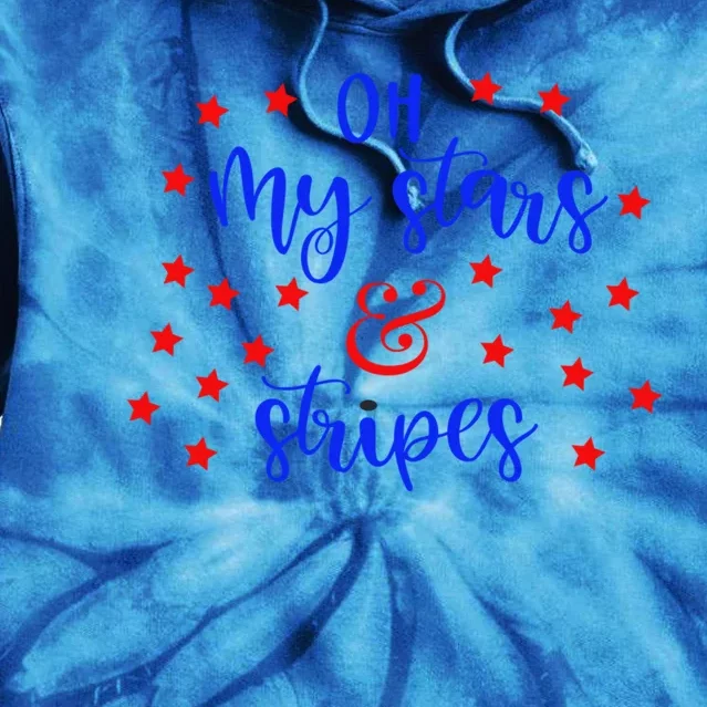 Oh My Stars And Stripes Nice Patriotic Everyday Graphictops Gift Tie Dye Hoodie