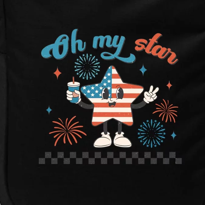 Oh My Stars 4th Of July Independence Memorial Day Patriotic Gift Impact Tech Backpack