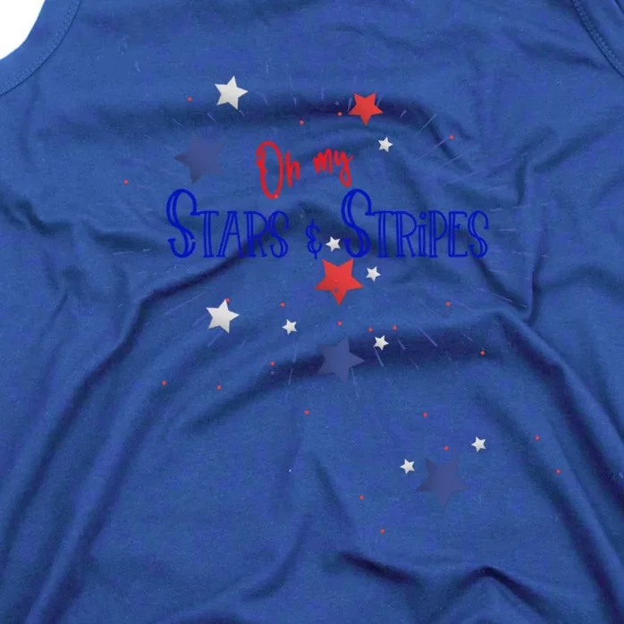 Oh My Stars And Stripes July 4th Funny Gift Tank Top