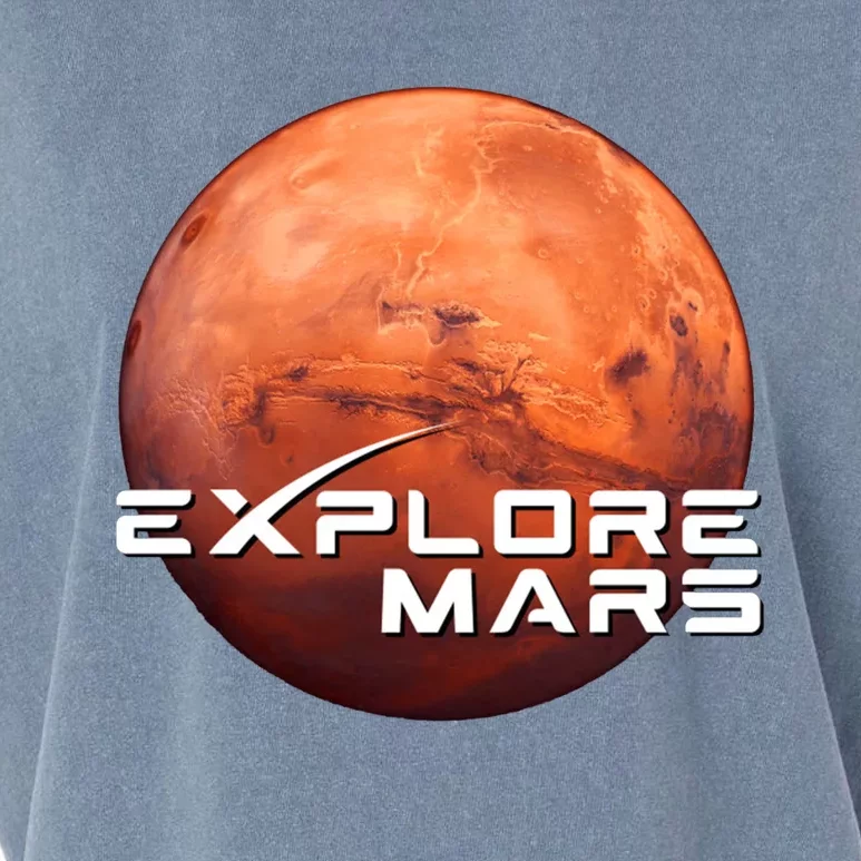 Occupy Mars Space X Exploration Space Garment-Dyed Women's Muscle Tee