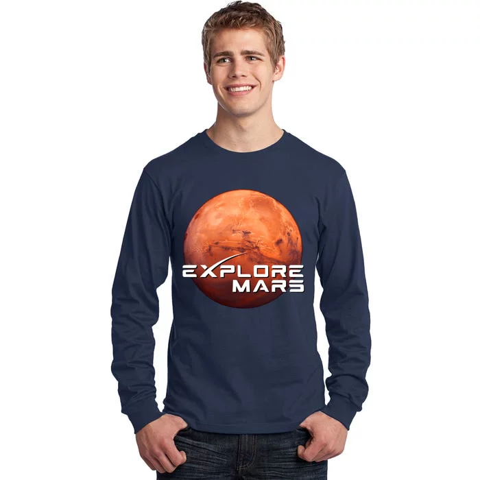 Occupy Mars Space X Exploration Space Tall Long Sleeve T-Shirt