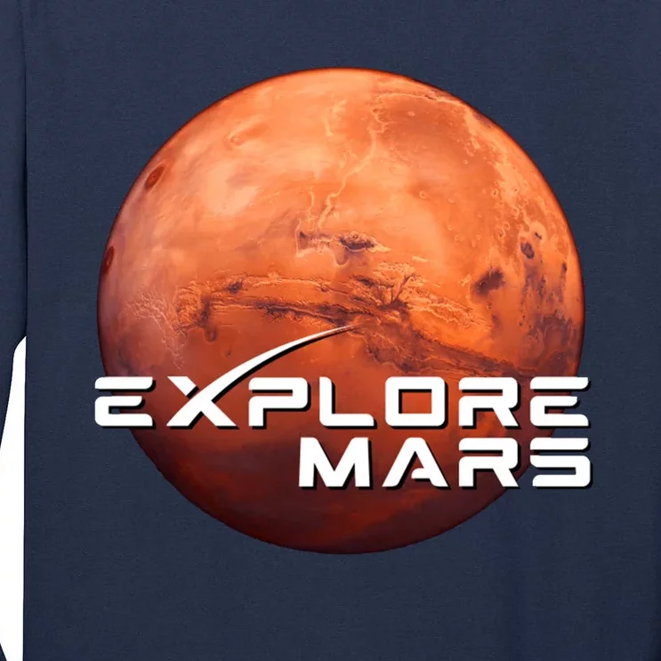 Occupy Mars Space X Exploration Space Tall Long Sleeve T-Shirt