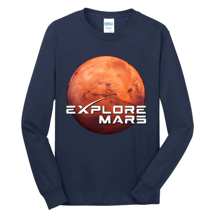 Occupy Mars Space X Exploration Space Tall Long Sleeve T-Shirt