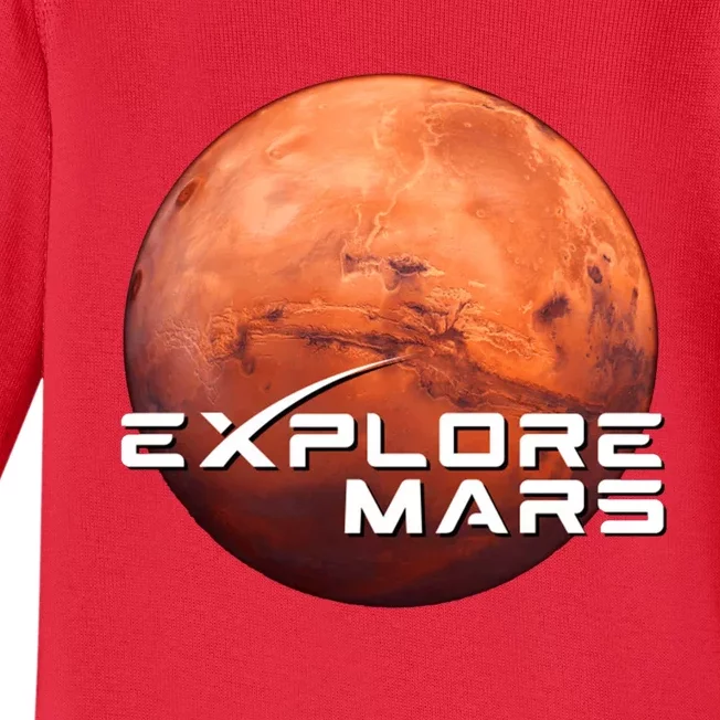 Occupy Mars Space X Exploration Space Baby Long Sleeve Bodysuit