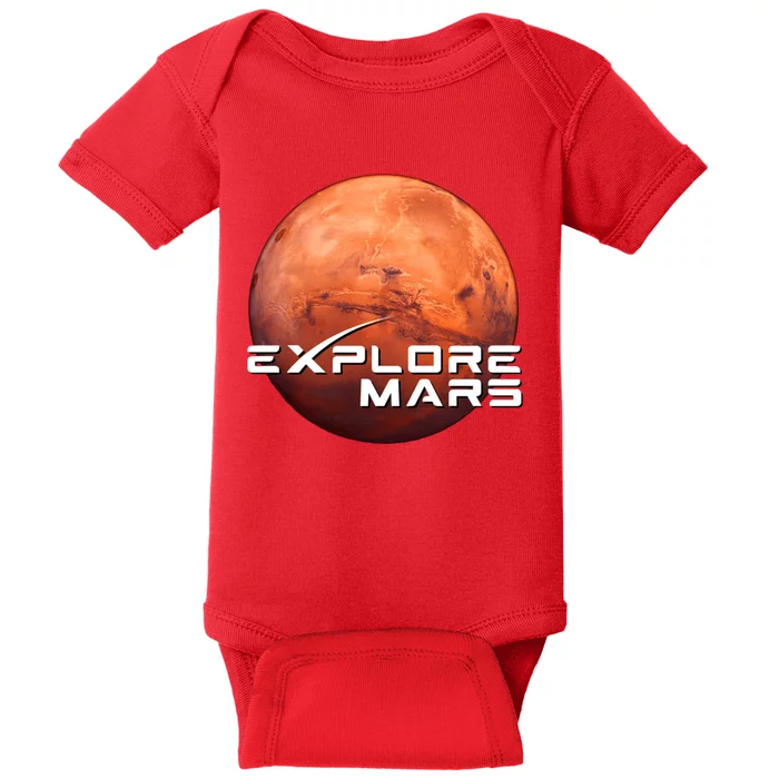 Occupy Mars Space X Exploration Space Baby Bodysuit