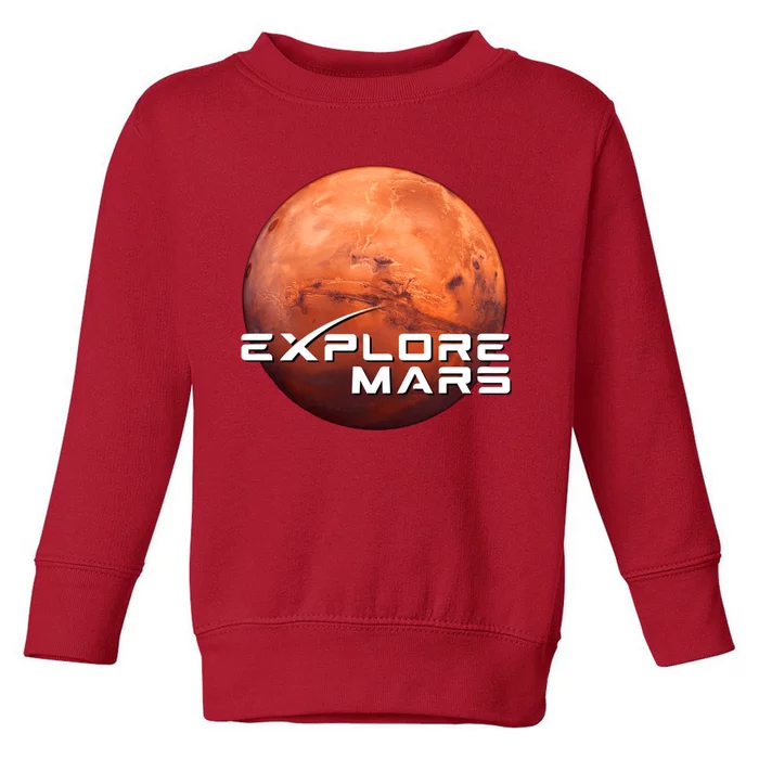 Occupy Mars Space X Exploration Space Toddler Sweatshirt