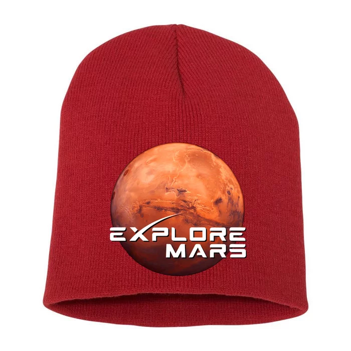 Occupy Mars Space X Exploration Space Short Acrylic Beanie