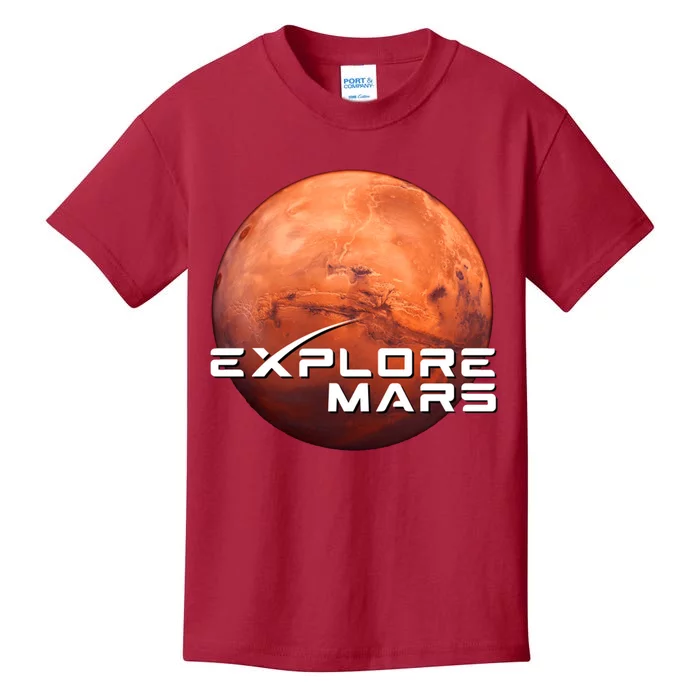 Occupy Mars Space X Exploration Space Kids T-Shirt