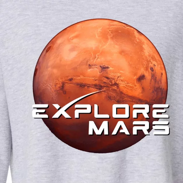 Occupy Mars Space X Exploration Space Cropped Pullover Crew