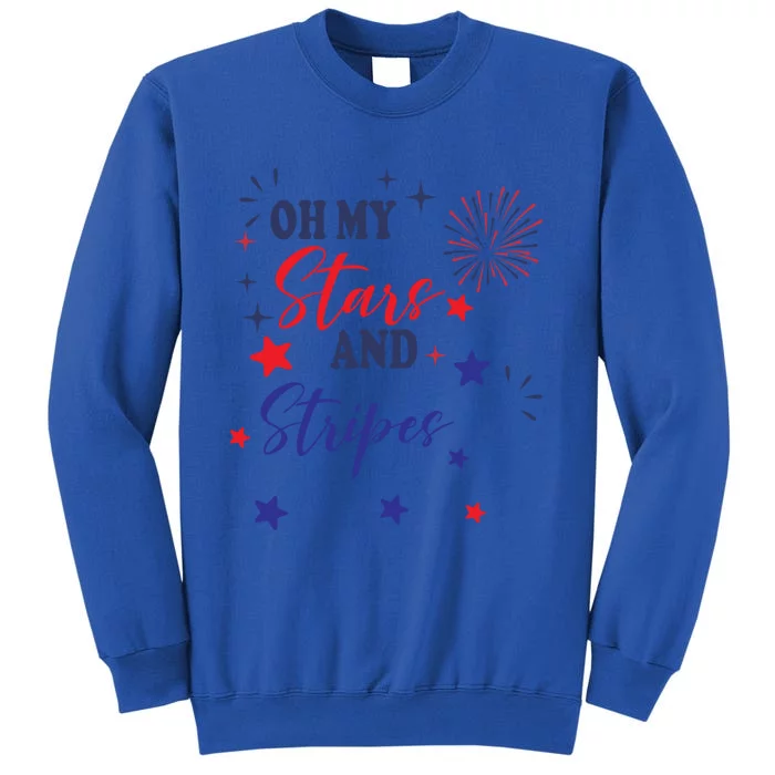 Oh My Stars And Stripes Tee July 4th Patriotic Fireworks Gift Sweatshirt