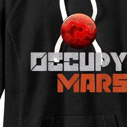 Occupy Mars Space Outer Space Women's Fleece Hoodie