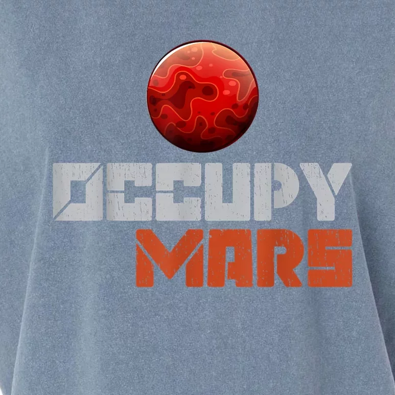 Occupy Mars Space Outer Space Garment-Dyed Women's Muscle Tee