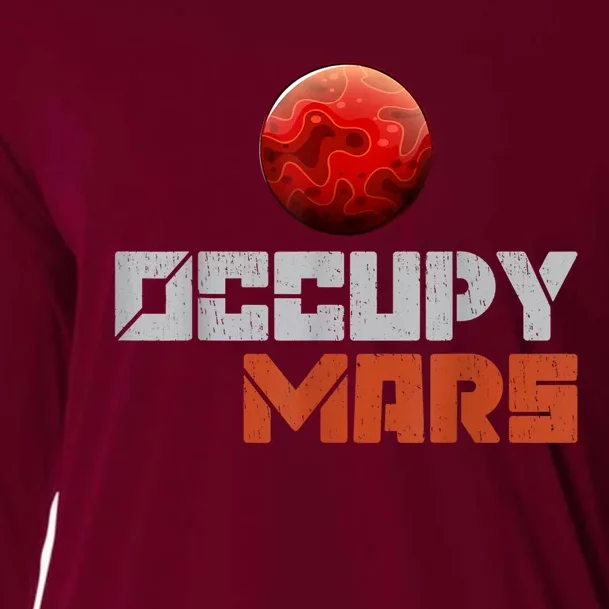 Occupy Mars Space Outer Space Cooling Performance Long Sleeve Crew