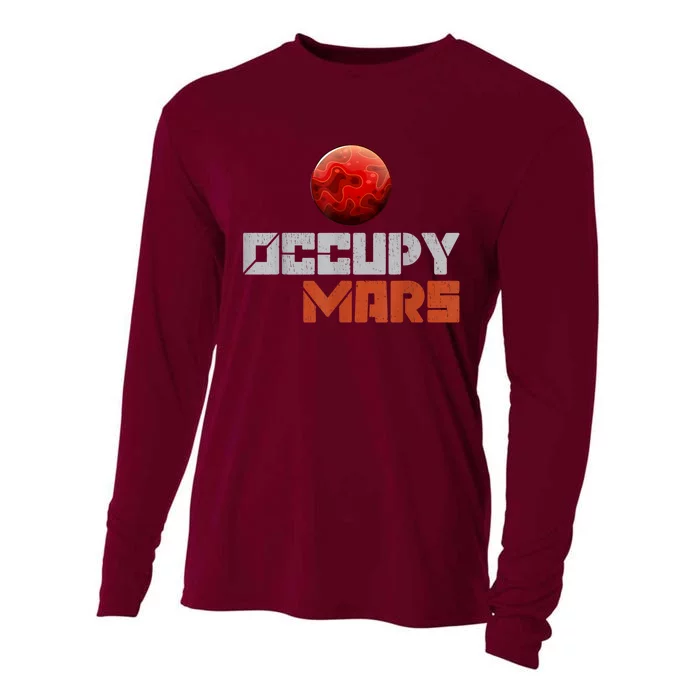 Occupy Mars Space Outer Space Cooling Performance Long Sleeve Crew