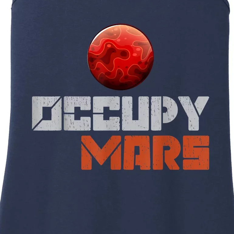 Occupy Mars Space Outer Space Ladies Essential Tank