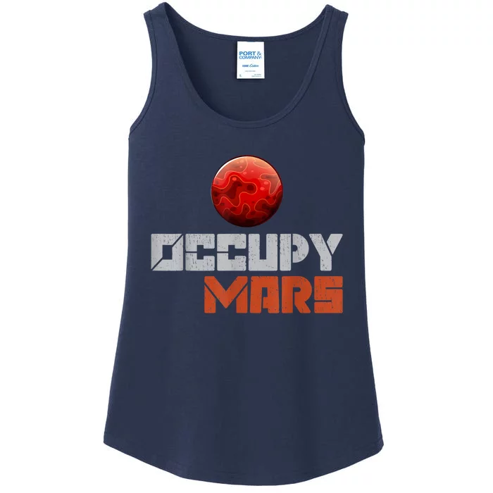 Occupy Mars Space Outer Space Ladies Essential Tank