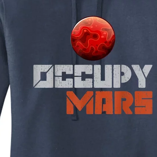 Occupy Mars Space Outer Space Women's Pullover Hoodie