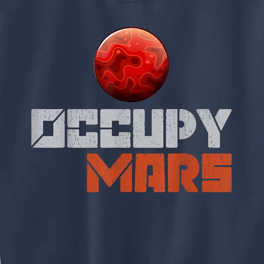 Occupy Mars Space Outer Space Kids Sweatshirt