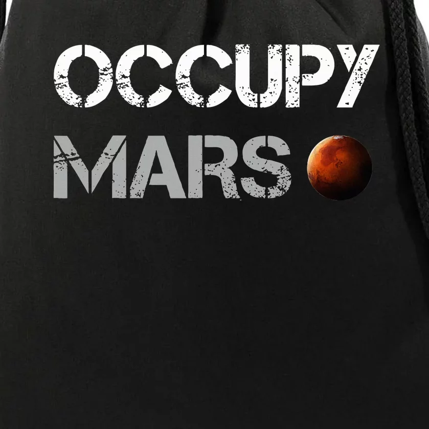 Occupy Mars Space Explorer Drawstring Bag