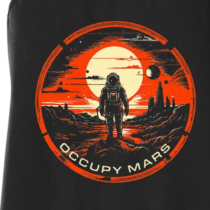 Occupy Mars Terraforming Women's Racerback Tank