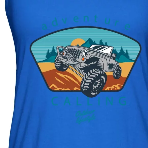 Offroad Mud Truck Adventure Calling Outdoor Lifestyle Gift Ladies Essential Flowy Tank