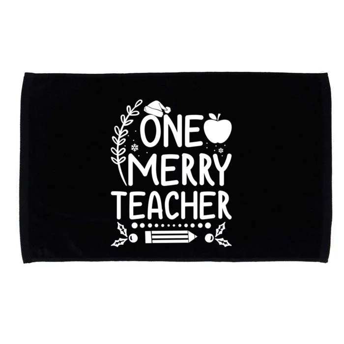 One Merry Teacher Christmas Festive Xmas Teaching Love Gift Microfiber Hand Towel