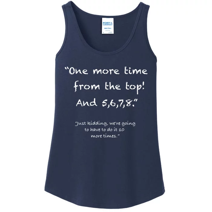 One More Time From Top Funny Dance Teacher Ladies Essential Tank