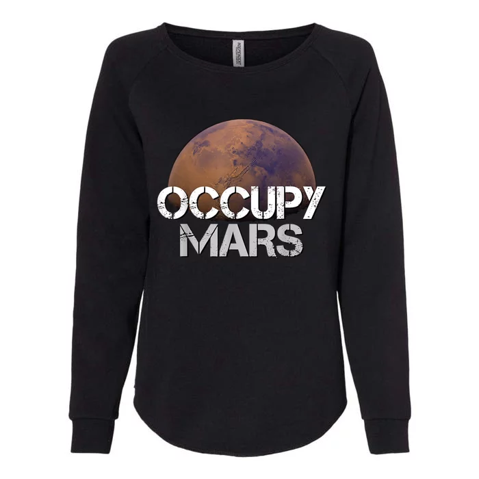 Occupy Mars Terraform Tee Extraterrestrial Womens California Wash Sweatshirt