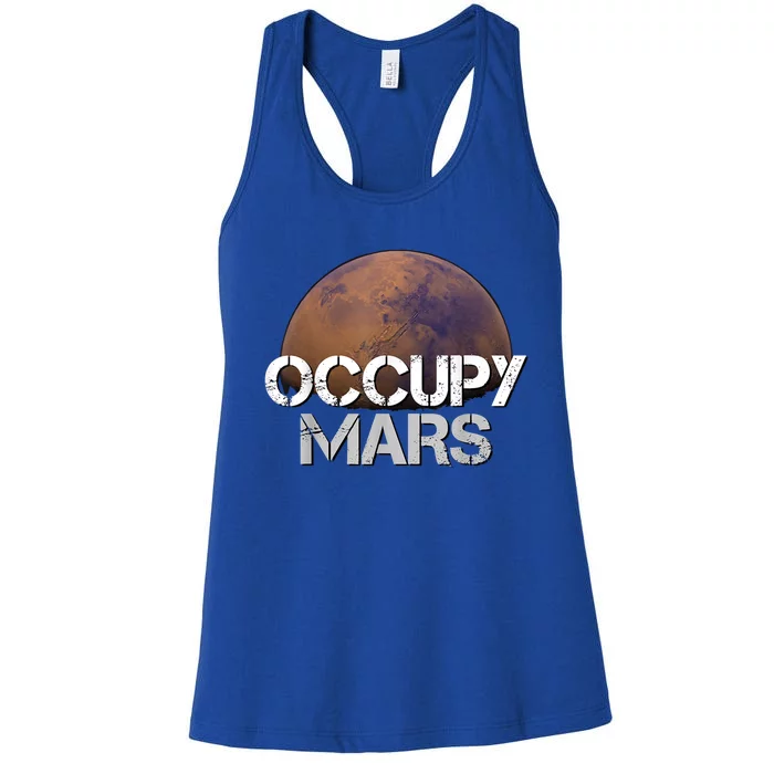 Occupy Mars Terraform Tee Extraterrestrial Women's Racerback Tank