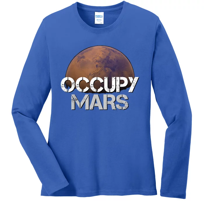 Occupy Mars Terraform Tee Extraterrestrial Ladies Long Sleeve Shirt