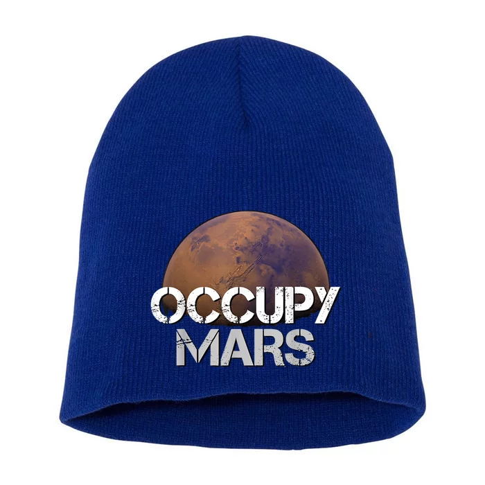 Occupy Mars Terraform Tee Extraterrestrial Short Acrylic Beanie