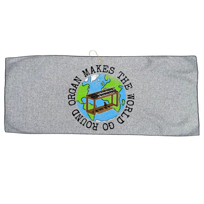 Organ Makes The World Go Round Gift Large Microfiber Waffle Golf Towel