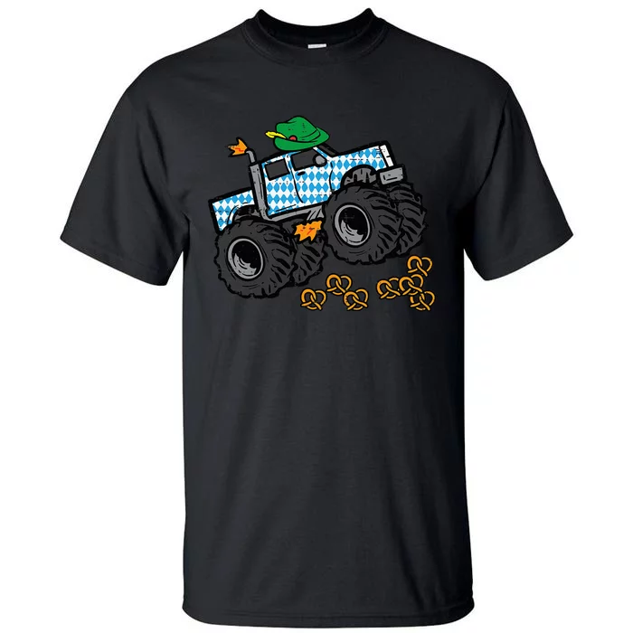 Oktoberfest Monster Truck Pretzels German Tall T-Shirt