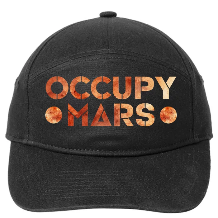 Occupy Mars Vintage Astronomy Space Explorer Rocket Science 7-Panel Snapback Hat