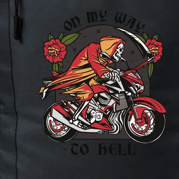 On My Way To Hell Motorcycle Daily Commute Backpack